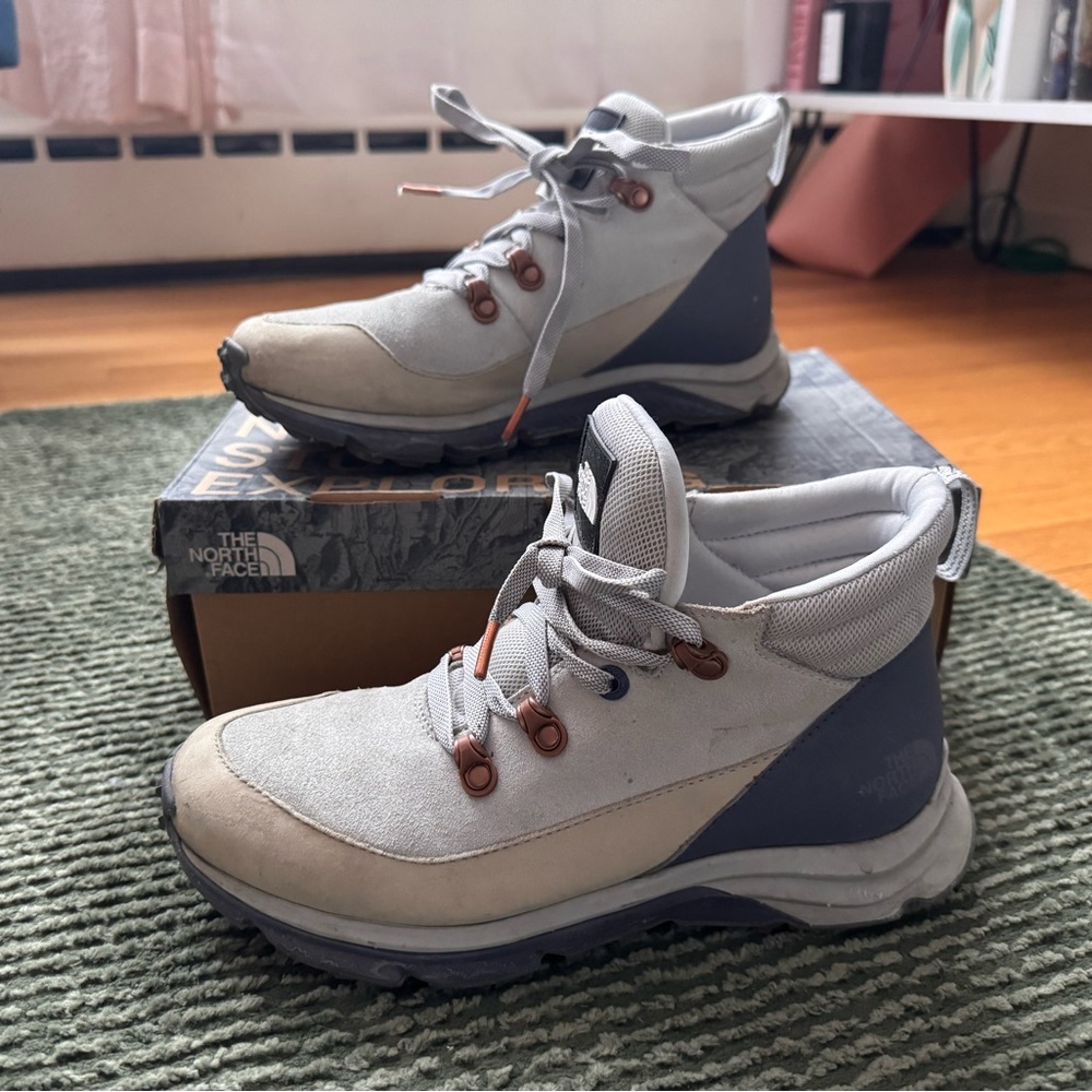 The North Face Gray/Blue Boots